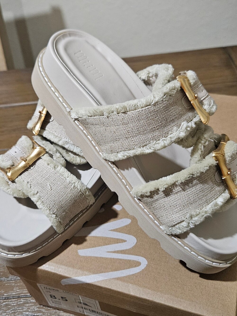 Mi.iM Carlotta Cozy Buckled Lined Mules From PROJECT CLOUD